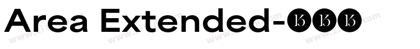 Area Extended字体转换